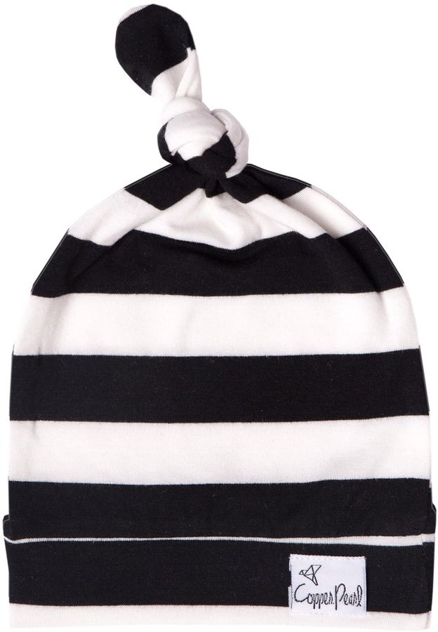 Copper Pearl Newborn Top Knot Hat Classic