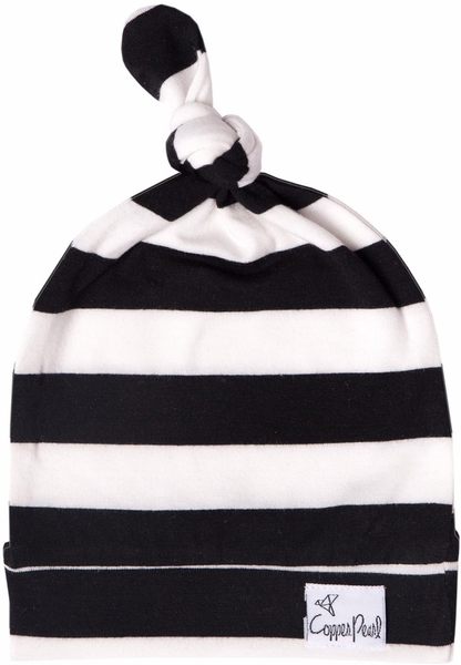 Copper Pearl Newborn Top Knot Hat - Classic