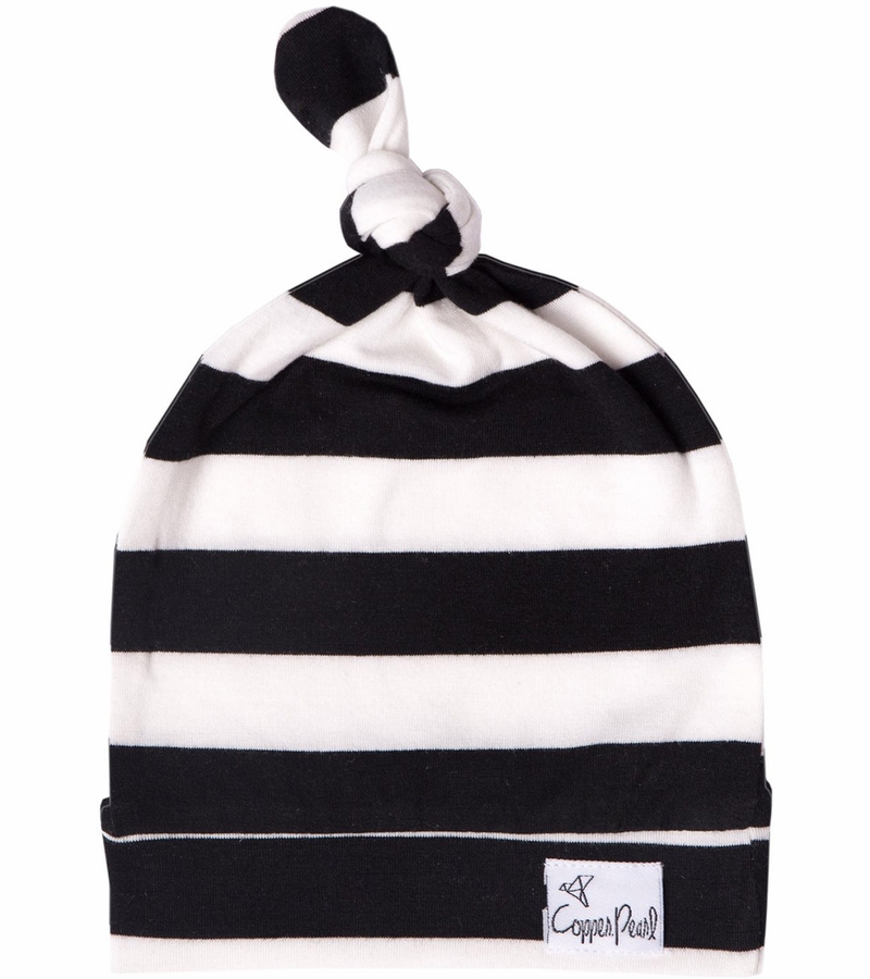 Copper Pearl Newborn Top Knot Hat Classic