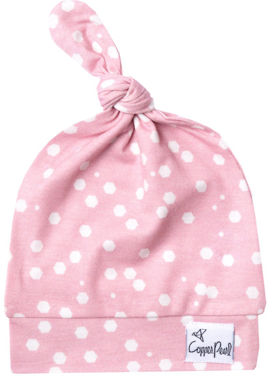 Copper Pearl Newborn Top Knot Hat Lucy