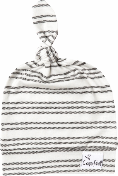Copper Pearl Newborn Top Knot Hat - Midtown