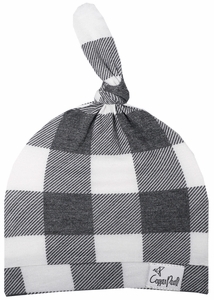 Copper Pearl Newborn Top Knot Hat - Scotland