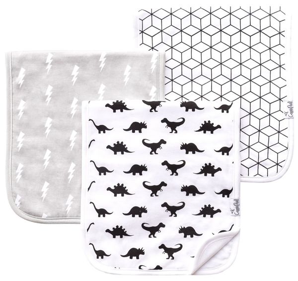 Copper Pearl Premium Burp Cloths, 3 Pack