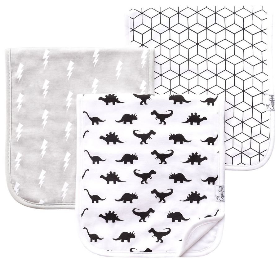 Copper Pearl Premium Burp Cloths, 3 Pack