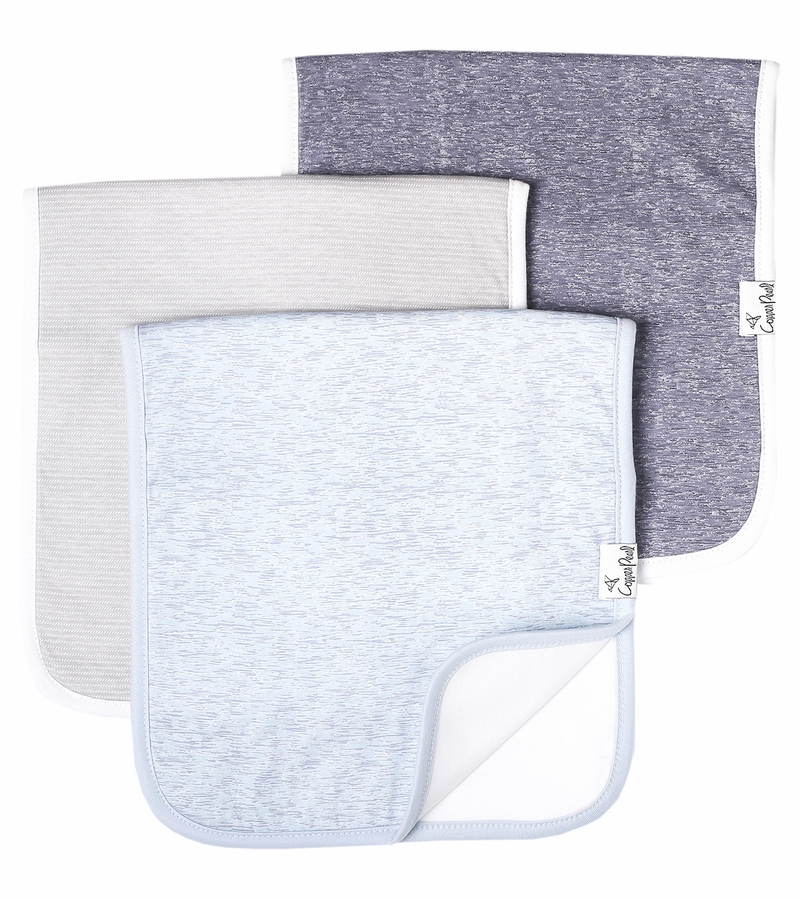 Copper Pearl Premium Burp Cloths, 3 Pack Lennon