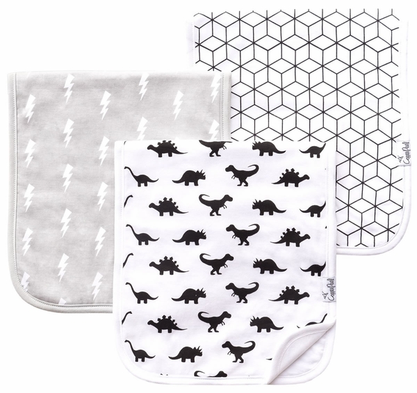 Copper Pearl Premium Burp Cloths, 3 Pack - Wild