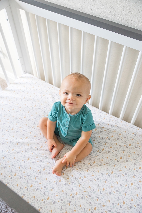 Copper Pearl Premium Fitted Crib Sheet Arlo