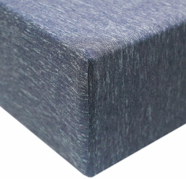 Copper Pearl Premium Fitted Crib Sheet - Denim