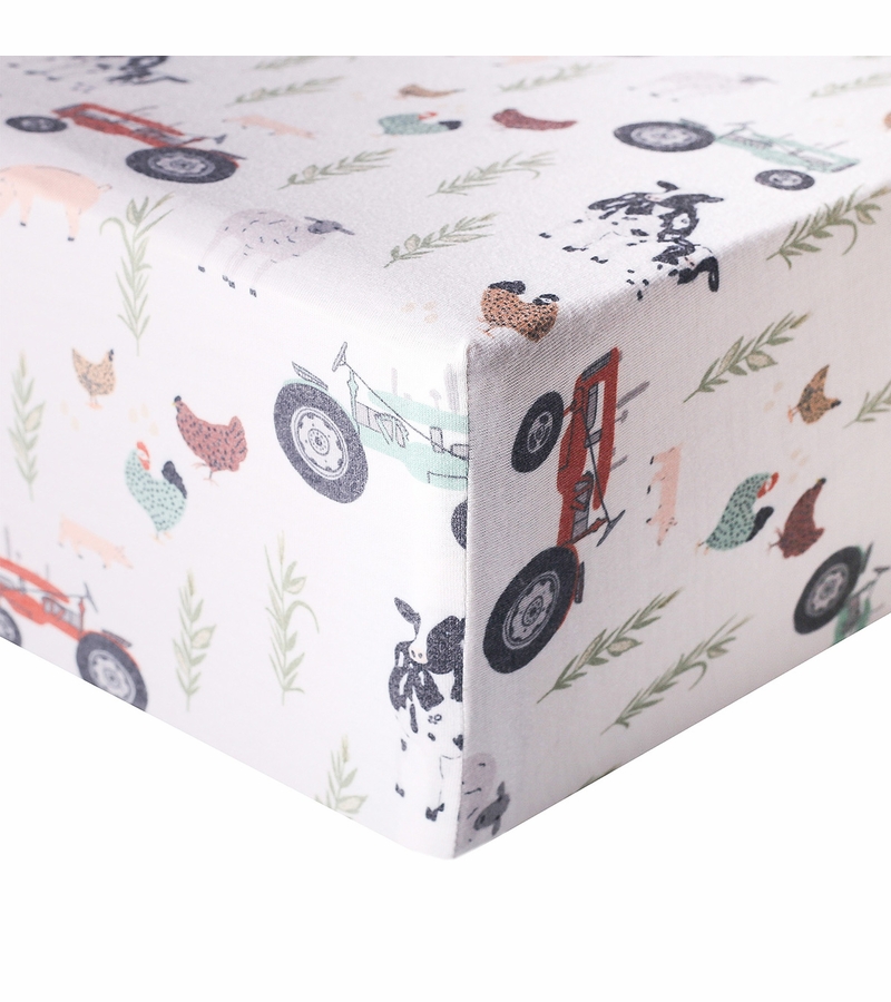 Copper Pearl Premium Fitted Crib Sheet Jo