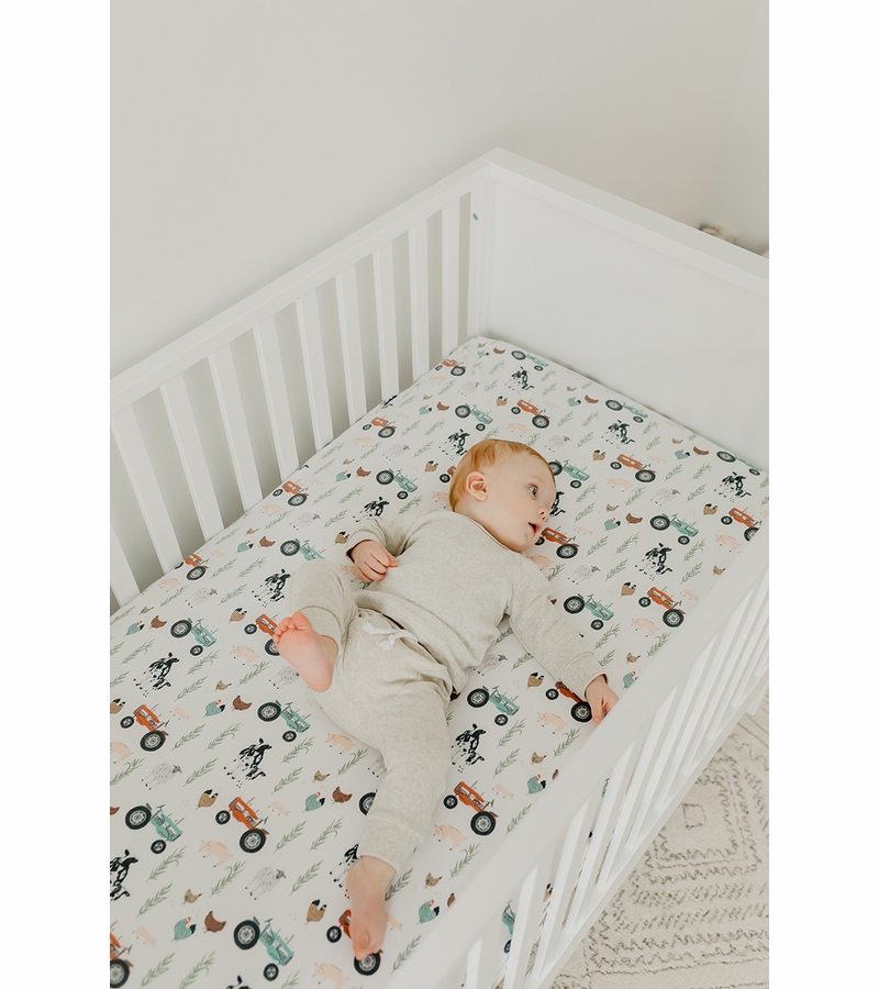Copper Pearl Premium Fitted Crib Sheet Jo