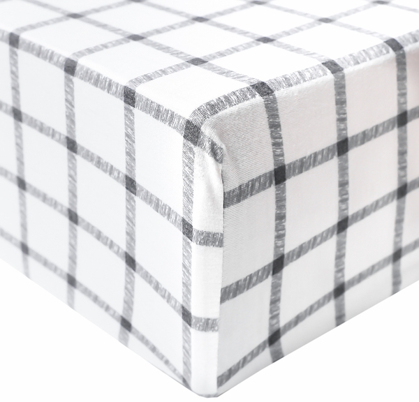 Copper Pearl Premium Fitted Crib Sheet - Ledger