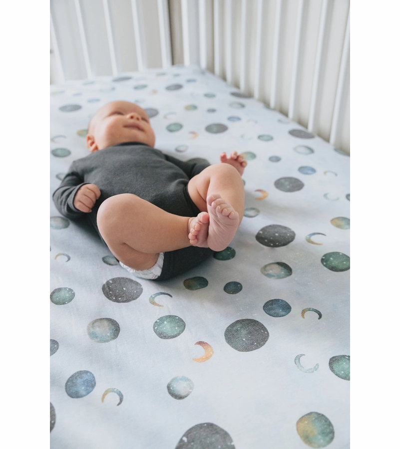 Copper Pearl Premium Fitted Crib Sheet Lunar