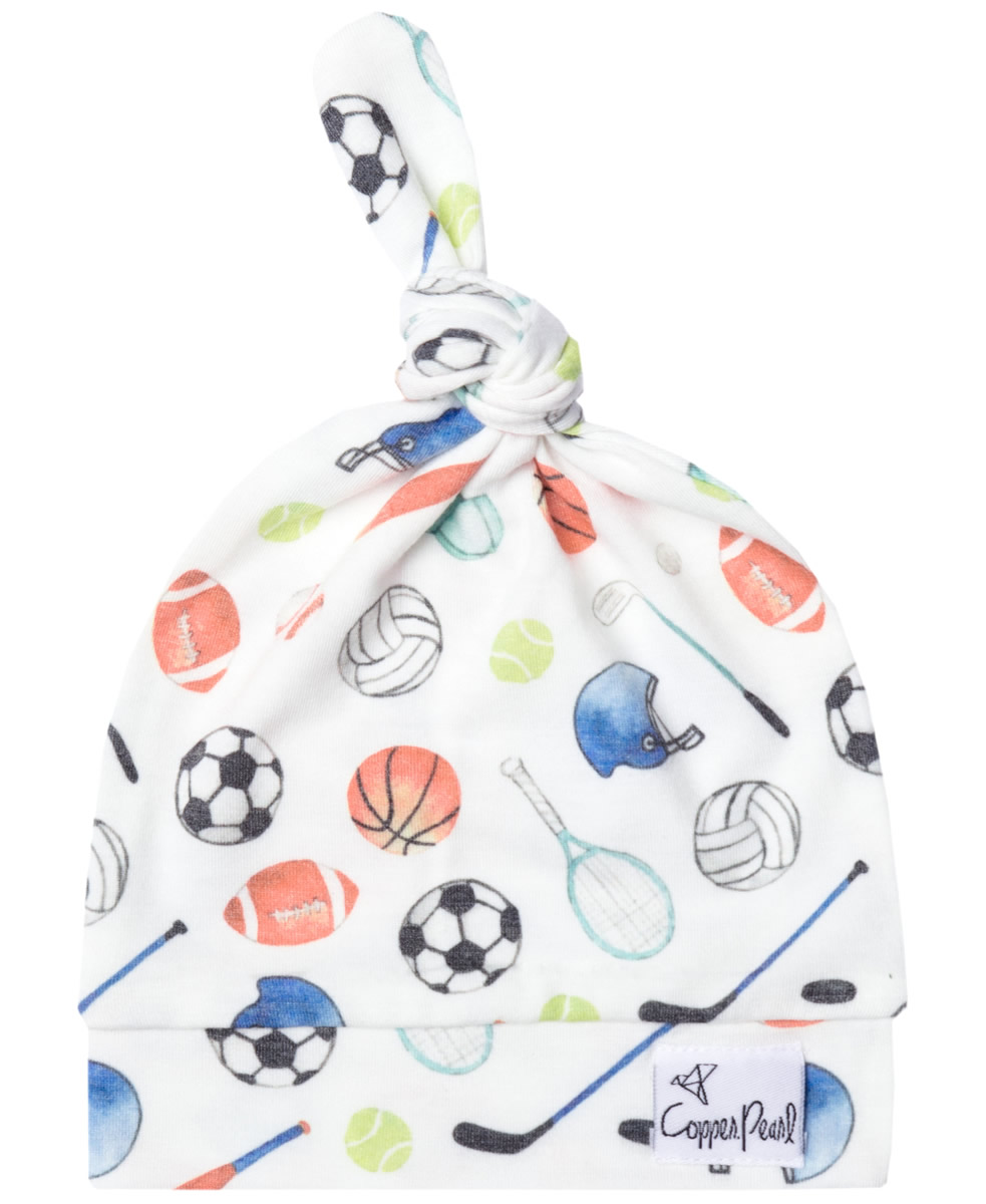 Copper Pearl Top Knot Hat Varsity