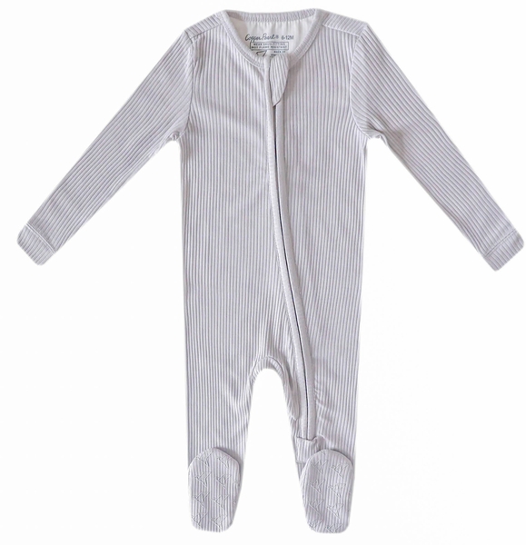 Copper Pearl Zip-up Footie - Ash (18-24M)