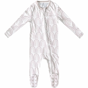 Copper Pearl Zip-up Footie - Bliss (6-12M)