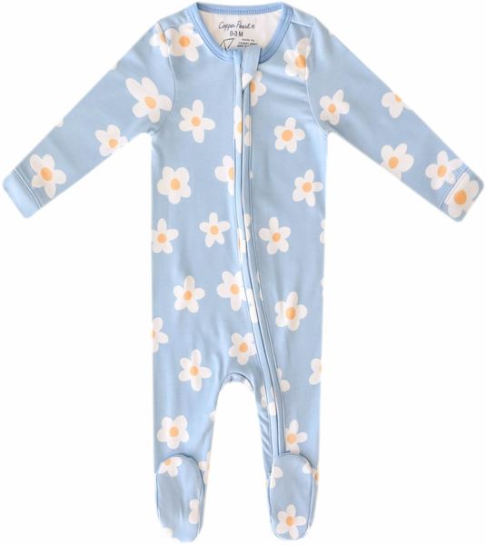 Copper Pearl Zip-up Footie, Della (18-24M)