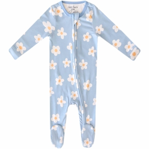 Copper Pearl Zip-up Footie - Della (6-12M)