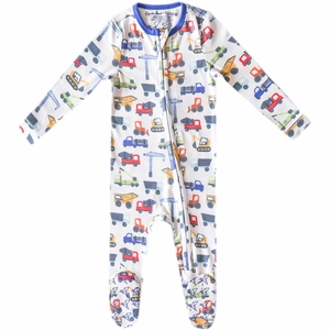 Copper Pearl Zip-up Footie - Diesel (6-12M)