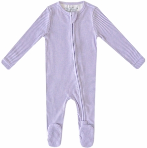 Copper Pearl Zip-up Footie - Periwinkle (18-24M)