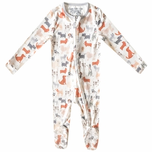 Copper Pearl Zip-up Footie - Rufus (18-24M)