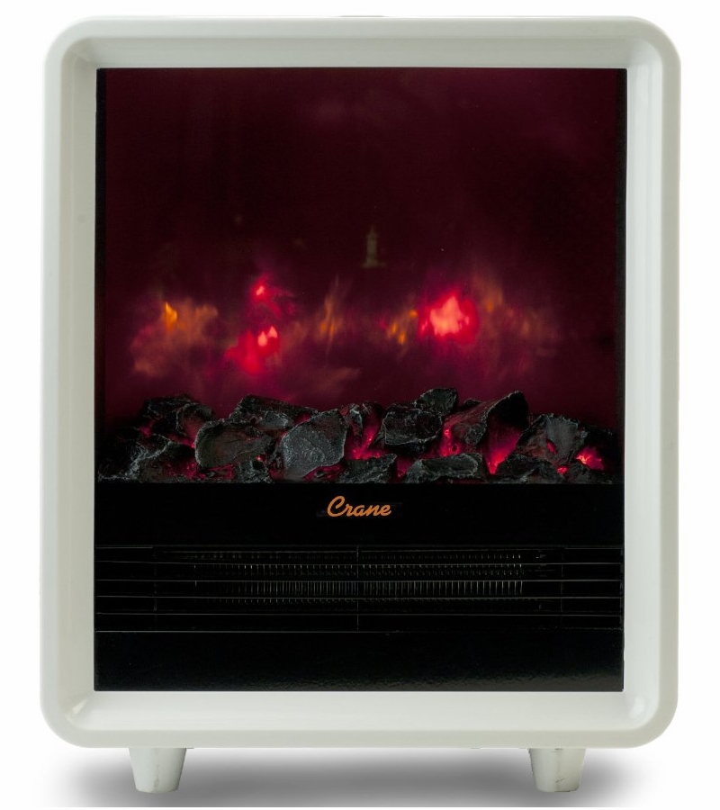 Crane Mini Fireplace Heater White