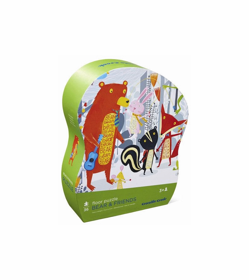 Crocodile Creek Floor Puzzle, 36Piece Bear & Friends