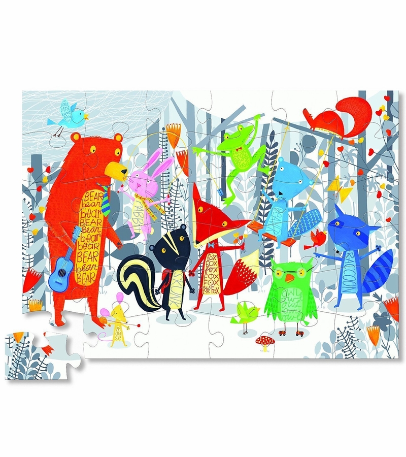 Crocodile Creek Floor Puzzle, 36Piece Bear & Friends