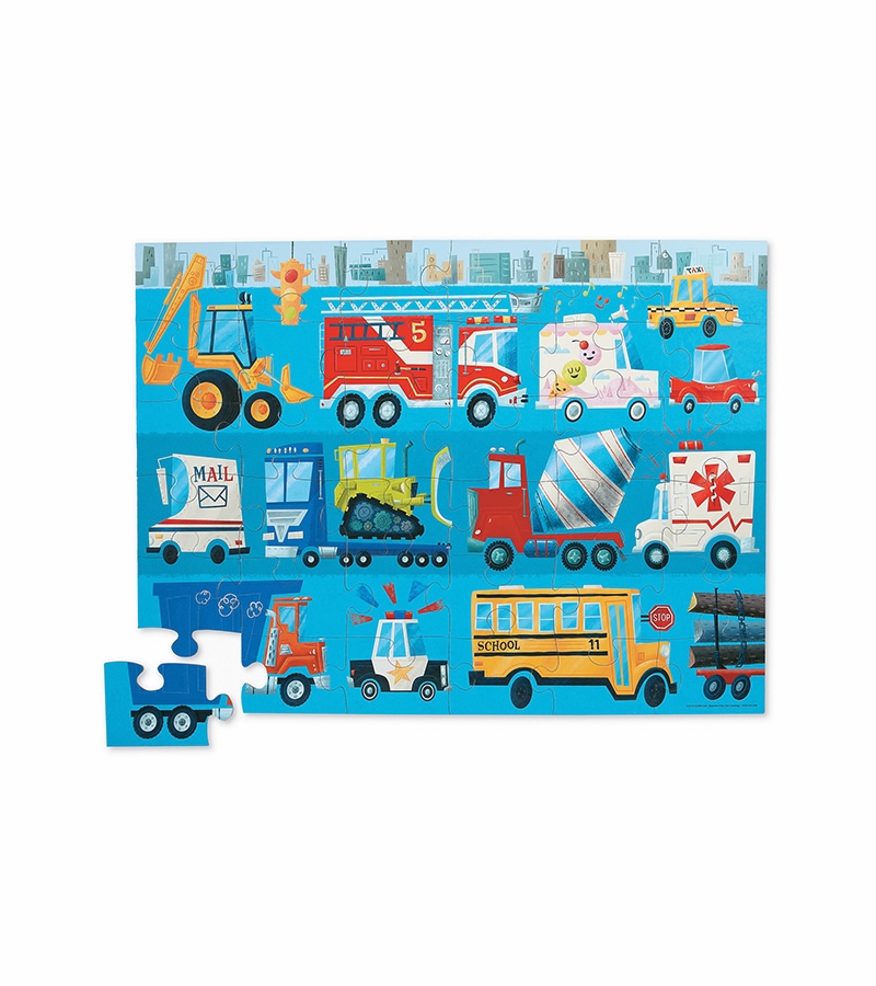 Crocodile Creek Floor Puzzle, 36Piece Vehicles