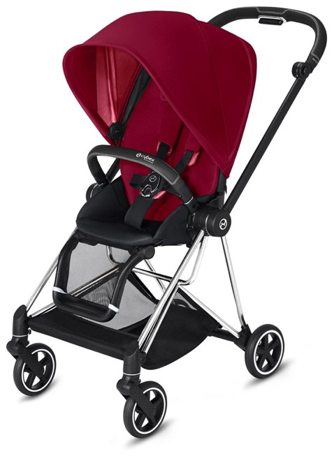 Cybex Mios 2 Complete Stroller - Chrome/Black/True Red