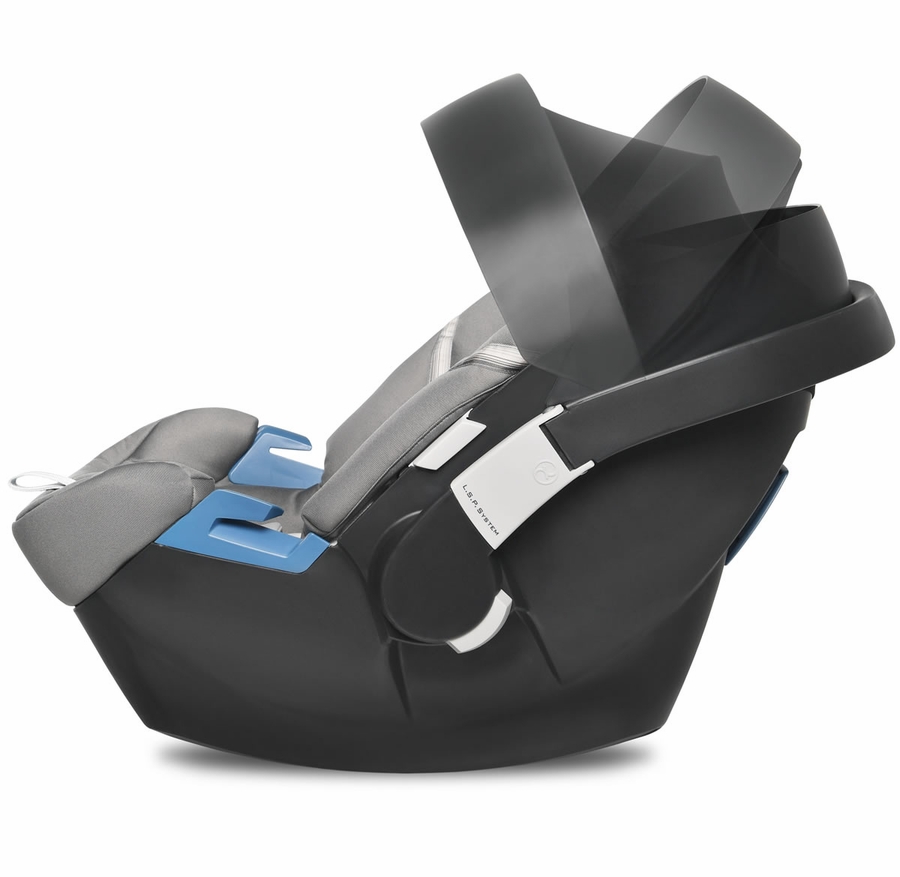 Cybex Aton 2 SensorSafe Infant Car Seat Lavastone Black