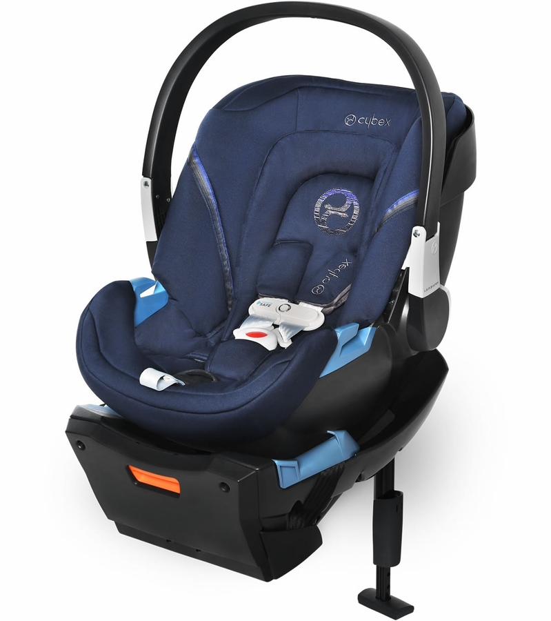 Cybex Aton 2 SensorSafe Lightweight Infant Car Seat with Load Leg Denim Blue