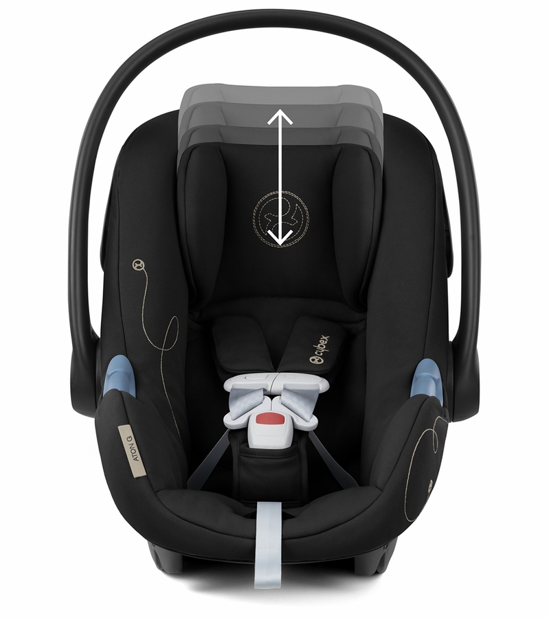 Cybex Aton G SensorSafe Infant Car Seat Moon Black