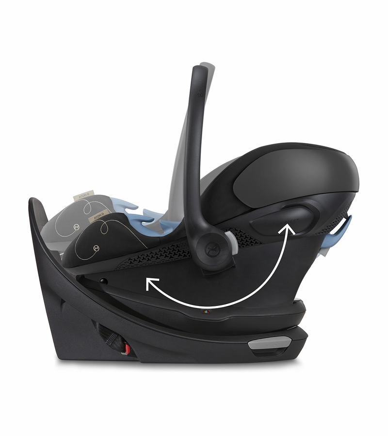 Cybex Aton G Swivel Infant Car Seat Moon Black
