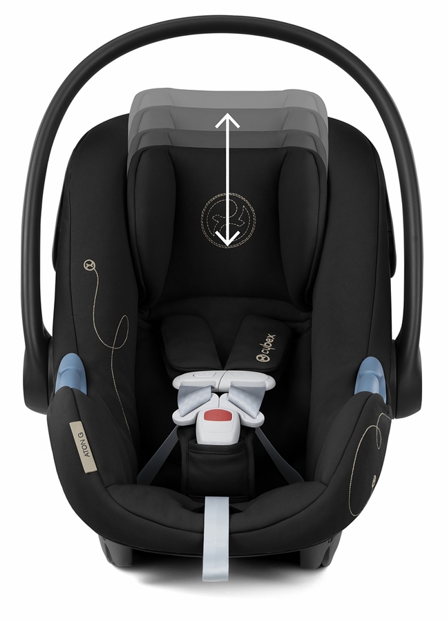 Cybex Aton G Swivel Infant Car Seat Moon Black