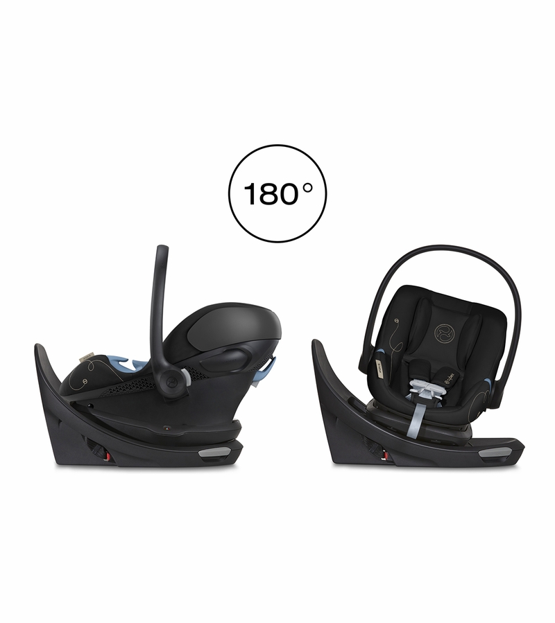Cybex Aton G Swivel Infant Car Seat Moon Black