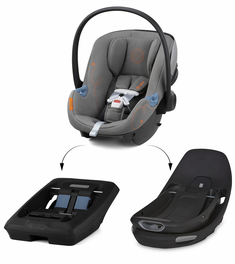 Cybex Aton G Swivel SensorSafe Infant Car Seat Lava Grey