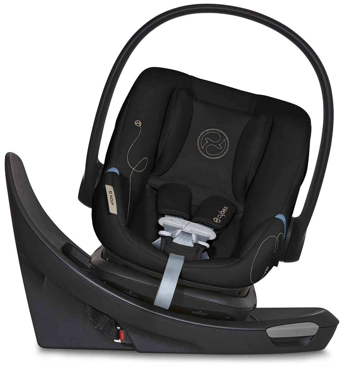 Cybex Aton G Swivel SensorSafe Infant Car Seat Moon Black