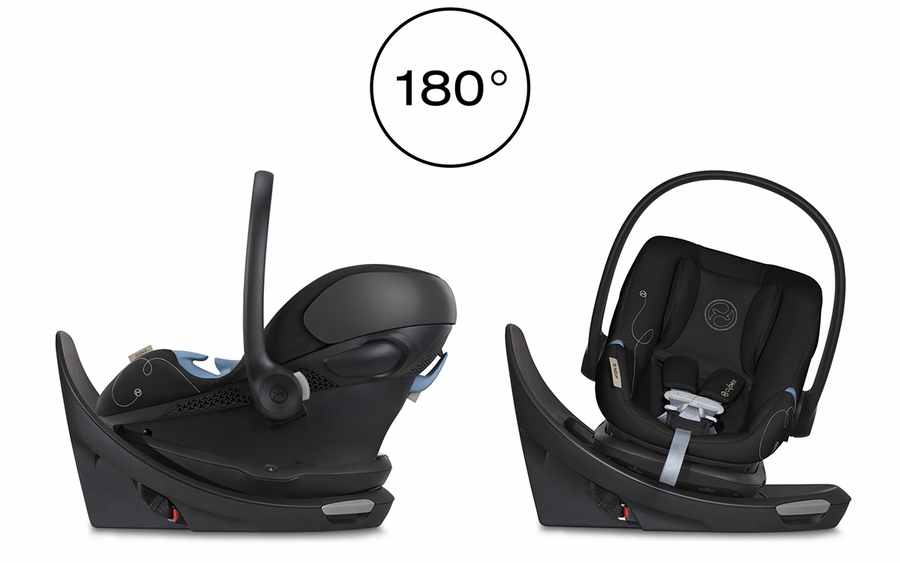 Cybex Aton G Swivel SensorSafe Infant Car Seat Moon Black