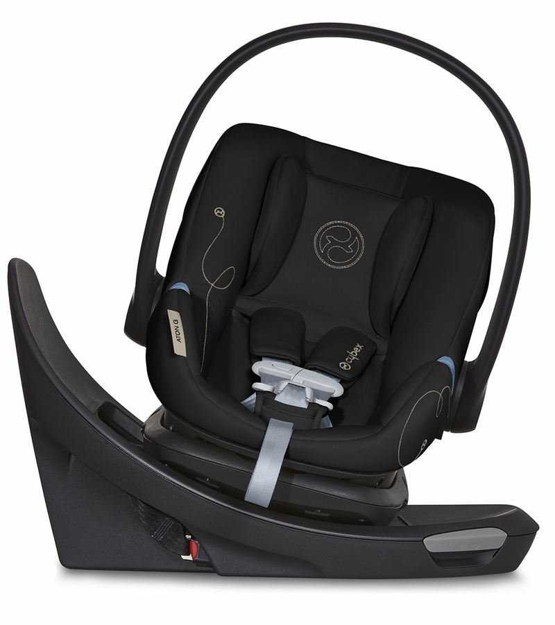 Cybex Aton G Swivel SensorSafe Infant Car Seat Moon Black
