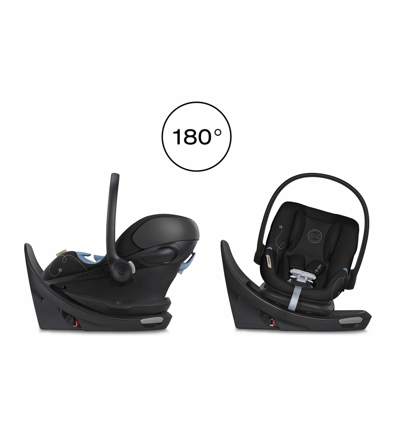 Cybex Aton G Swivel SensorSafe Infant Car Seat Moon Black