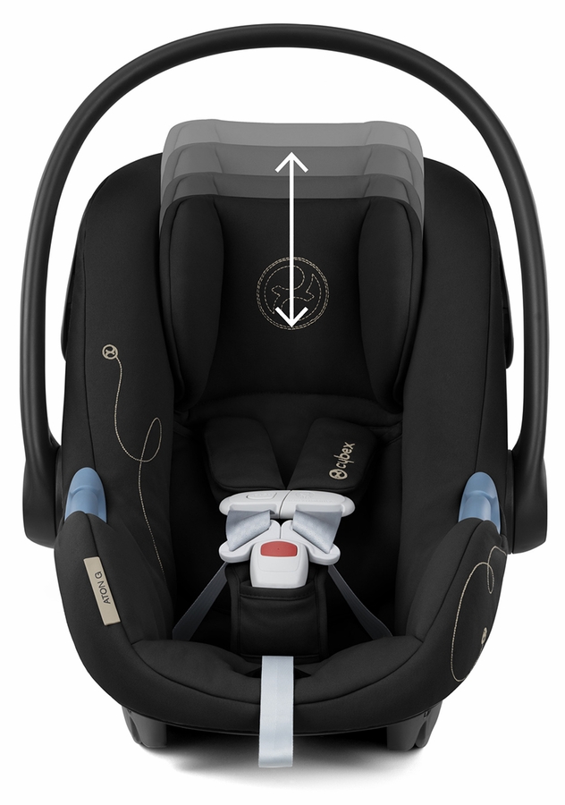 Cybex Aton G Swivel SensorSafe Infant Car Seat Moon Black