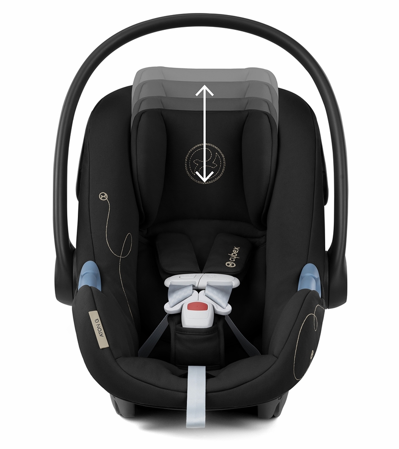 Cybex Aton G Swivel SensorSafe Infant Car Seat Moon Black