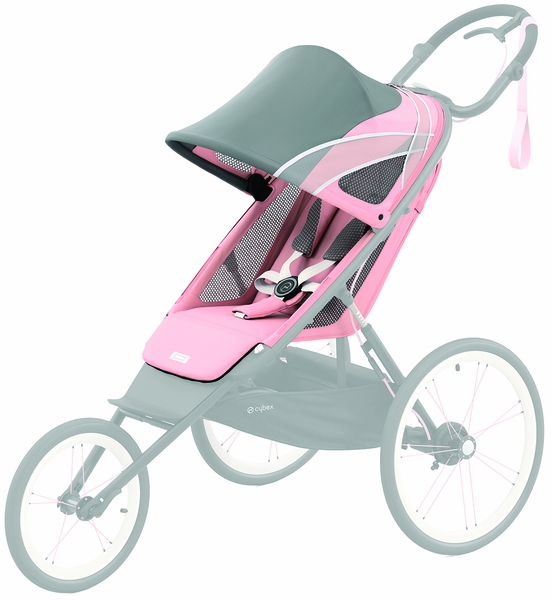 Cybex AVI Jogging Stroller Seat Pack - Silver Pink