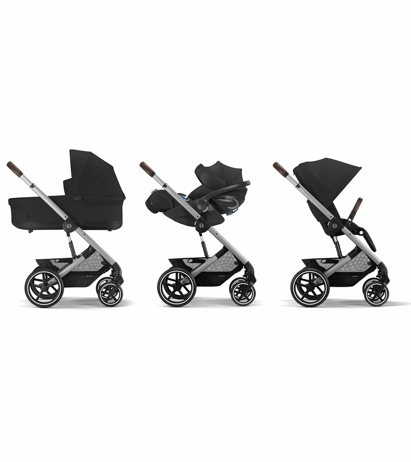 Cybex Balios S Lux 2 Stroller + Aton 2 SensorSafe Travel System Bundle