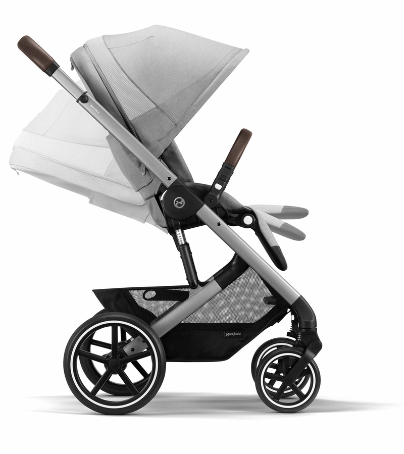Cybex Balios S Lux 2 Stroller Silver Frame / Lava Grey