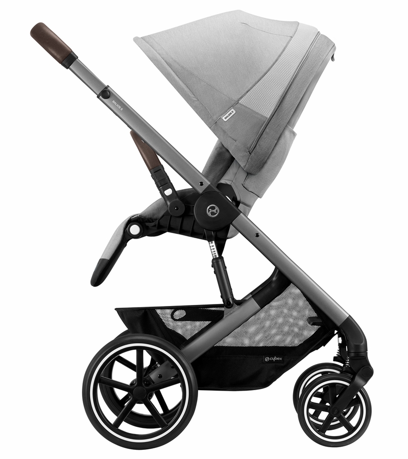 Cybex Balios S Lux 2 Stroller Silver Frame / Lava Grey