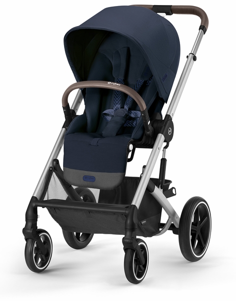 Cybex Balios S Lux 2 Stroller - Silver Frame / Ocean Blue