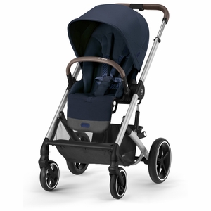 Cybex Balios S Lux 2 Stroller - Silver Frame / Ocean Blue