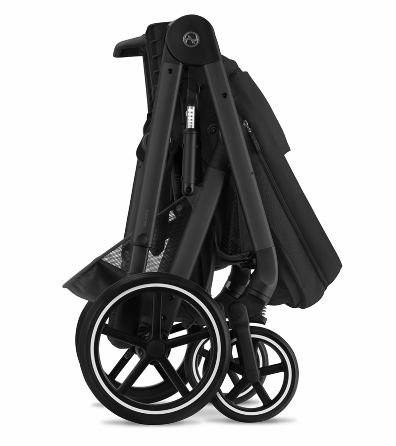 Cybex Balios S Lux Full Size Stroller + Cot S Bundle (One Box) All Black