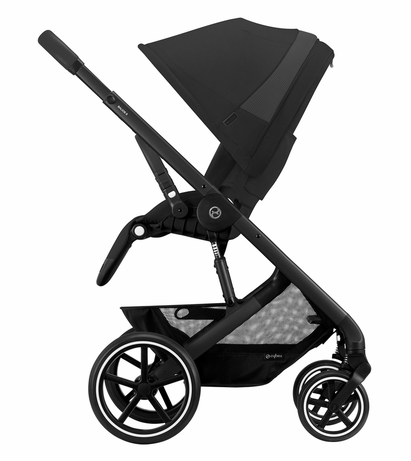 Cybex Balios S Lux Full Size Stroller + Cot S Bundle (One Box) All Black